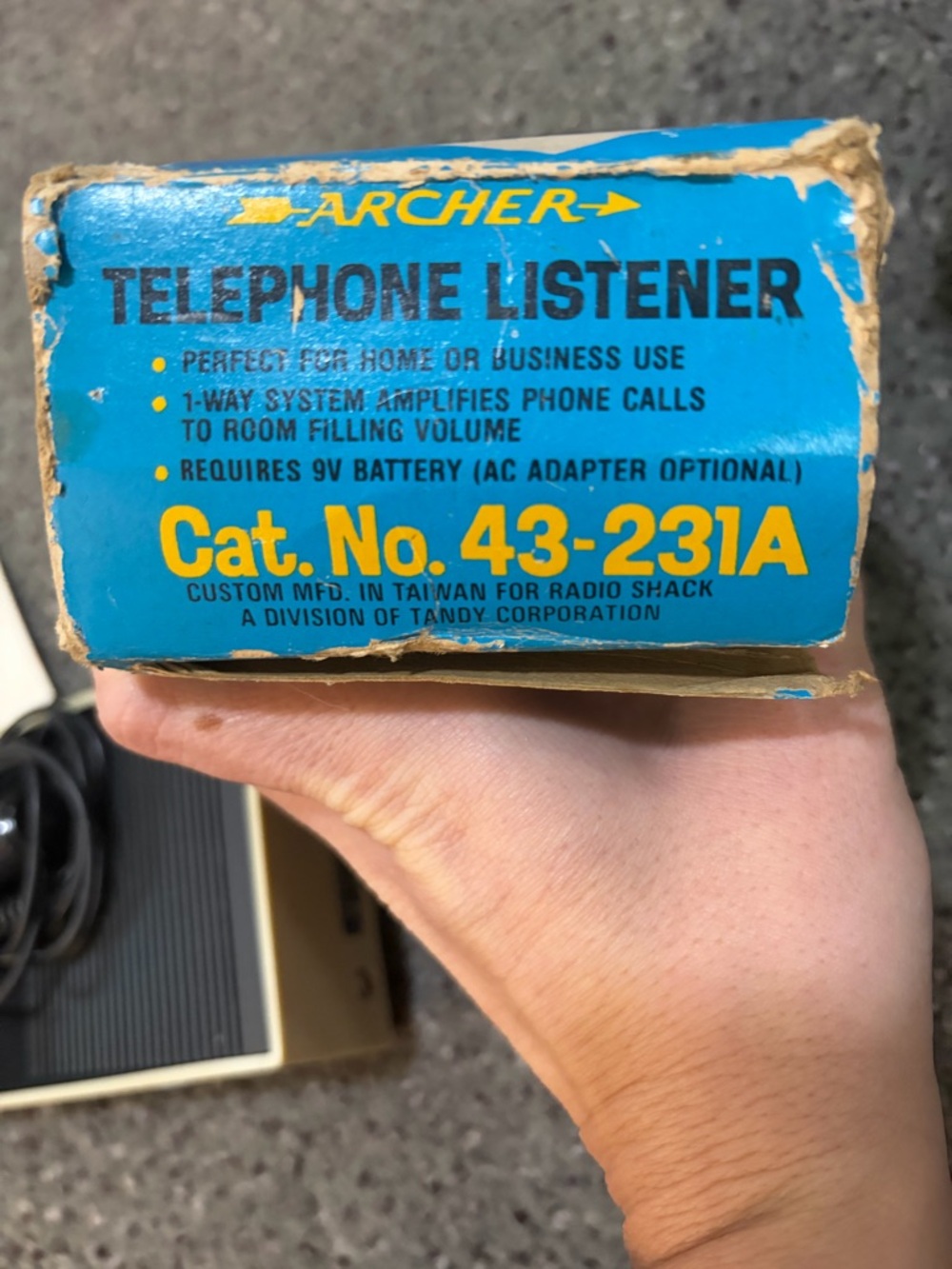 Archer Telephone Listener with Box untested - Picture 3 of 3